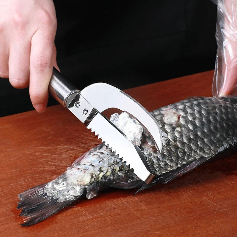 FishMaster™ – Cuchillo 2 en 1 para escamas y fileteado